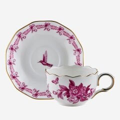 Pembe Porselen 2'li Kahve Fincan Seti 85 Ml Primavera Collection by Chiara Alessi