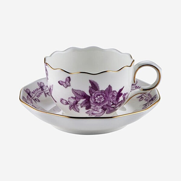 Mor Porselen 2'li Kahve Fincan Seti 85 Ml Primavera Collection by Chiara Alessi