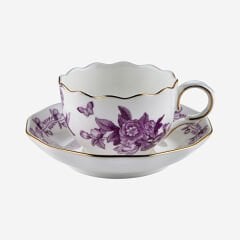 Mor Porselen 2'li Kahve Fincan Seti 85 Ml Primavera Collection by Chiara Alessi