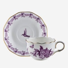 Mor Porselen 2'li Kahve Fincan Seti 85 Ml Primavera Collection by Chiara Alessi