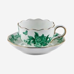 Yeşil Porselen 2'li Kahve Fincan Seti 85 Ml Primavera Collection by Chiara Alessi