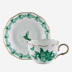 Yeşil Porselen 2'li Kahve Fincan Seti 85 Ml Primavera Collection by Chiara Alessi