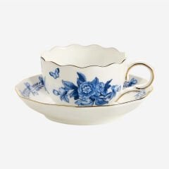 Mavi Porselen 2'li Kahve Fincan Seti 85 Ml Primavera Collection by Chiara Alessi