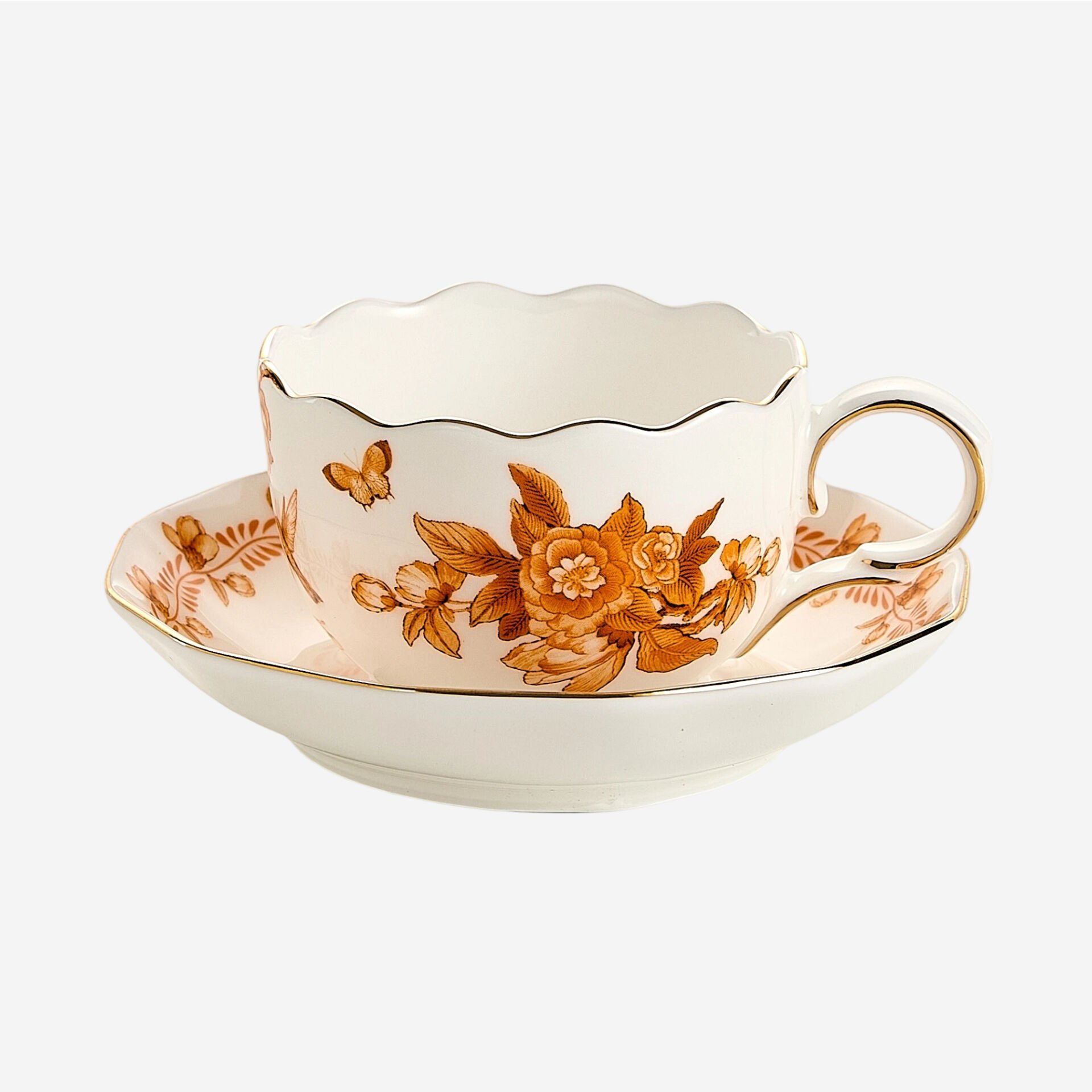 Turuncu Porselen 2'li Kahve Fincan Seti 85 Ml Primavera Collection by Chiara Alessi