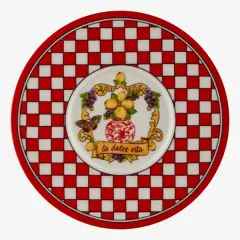 Kırmızı Porselen Kahve Fincan Seti 110 Ml Capri Collection by Chiara Alessi